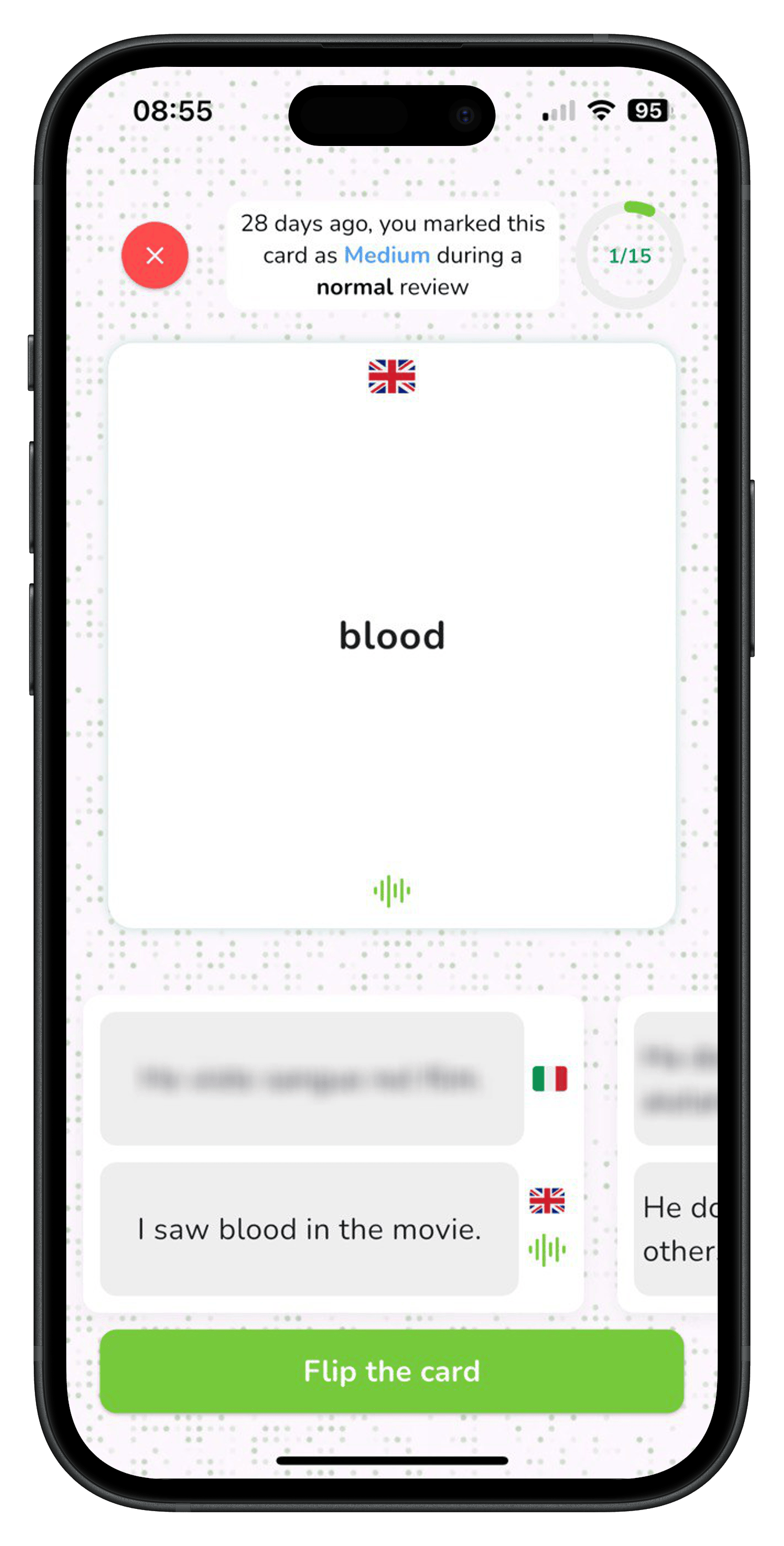 Flashia spaced repetition widgets